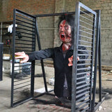 New Arrival Air-powered Open Window Emitting Smoke Zombie Model Realistic Movements for Horror House DINOSKY